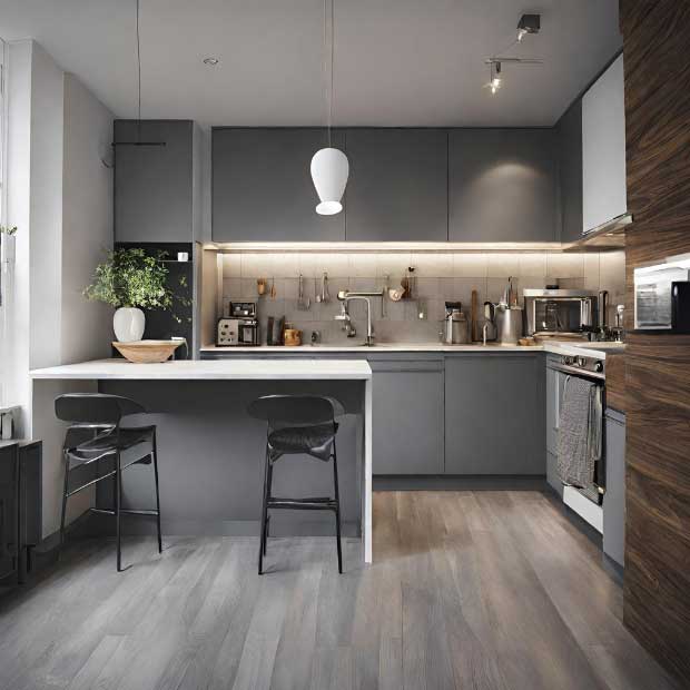 Modern Kitchen Remodel by Ormeno General Construction project photo